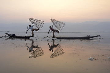 Image showing ASIA MYANMAR INLE LAKE