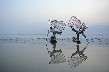 Image showing ASIA MYANMAR INLE LAKE