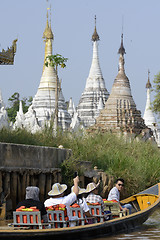 Image showing ASIA MYANMAR NYAUNGSHWE BOAT TAXI