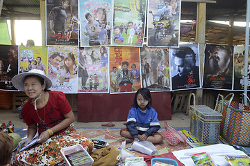 Image showing ASIA MYANMAR NYAUNGSHWE WEAVING FACTORY