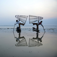 Image showing ASIA MYANMAR INLE LAKE