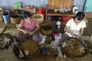 Image showing ASIA MYANMAR NYAUNGSHWE TABACCO FACTORY