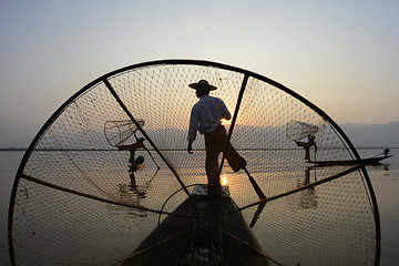 Image showing ASIA MYANMAR INLE LAKE