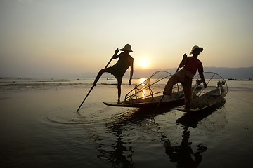 Image showing ASIA MYANMAR INLE LAKE