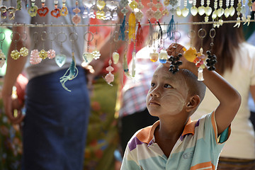 Image showing ASIA MYANMAR NYAUNGSHWE  MARKET