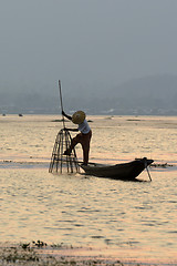 Image showing ASIA MYANMAR INLE LAKE