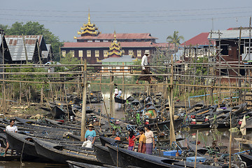 Image showing ASIA MYANMAR NYAUNGSHWE INLE LAKE