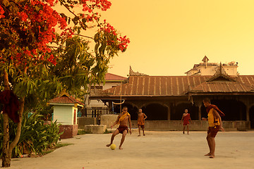 Image showing ASIA MYANMAR NYAUNGSHWE SOCCER FOOTBALL