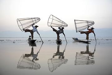 Image showing ASIA MYANMAR INLE LAKE