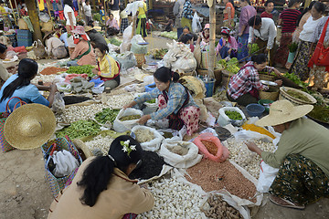 Image showing ASIA MYANMAR NYAUNGSHWE WEAVING FACTORY