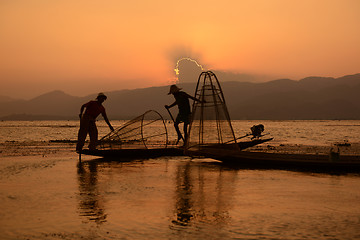 Image showing ASIA MYANMAR INLE LAKE