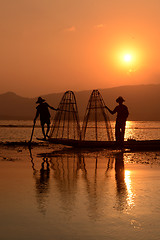 Image showing ASIA MYANMAR INLE LAKE