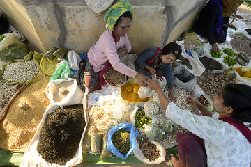 Image showing ASIA MYANMAR NYAUNGSHWE WEAVING FACTORY