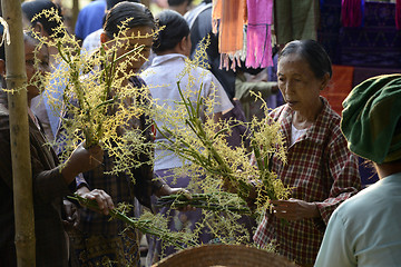 Image showing ASIA MYANMAR NYAUNGSHWE WEAVING FACTORY