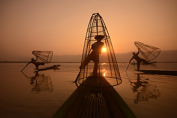 Image showing ASIA MYANMAR INLE LAKE