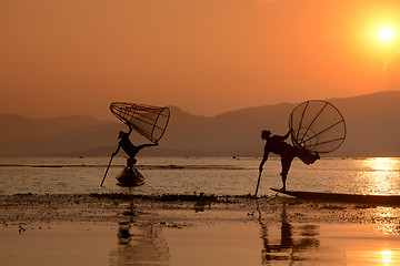 Image showing ASIA MYANMAR INLE LAKE