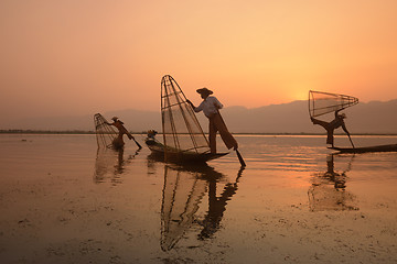 Image showing ASIA MYANMAR INLE LAKE