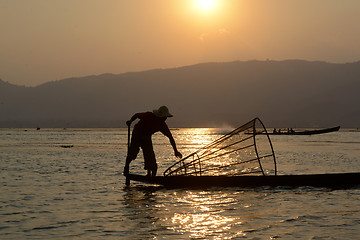 Image showing ASIA MYANMAR INLE LAKE