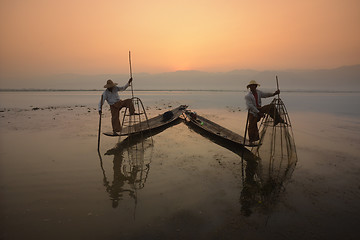 Image showing ASIA MYANMAR INLE LAKE