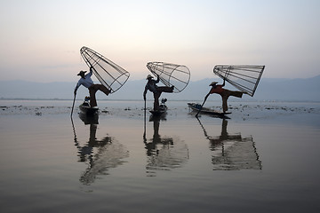 Image showing ASIA MYANMAR INLE LAKE