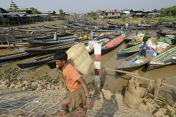 Image showing ASIA MYANMAR NYAUNGSHWE INLE LAKE