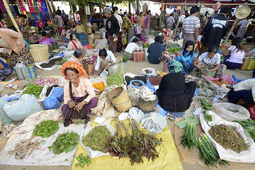 Image showing ASIA MYANMAR NYAUNGSHWE WEAVING FACTORY