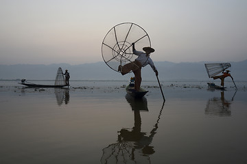 Image showing ASIA MYANMAR INLE LAKE