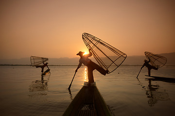 Image showing ASIA MYANMAR INLE LAKE