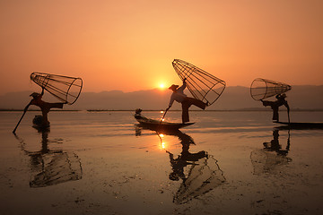 Image showing ASIA MYANMAR INLE LAKE