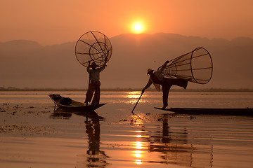 Image showing ASIA MYANMAR INLE LAKE