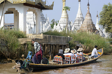 Image showing ASIA MYANMAR NYAUNGSHWE BOAT TAXI