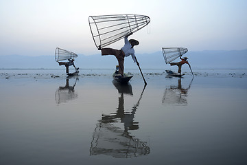 Image showing ASIA MYANMAR INLE LAKE