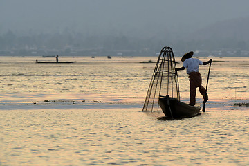 Image showing ASIA MYANMAR INLE LAKE