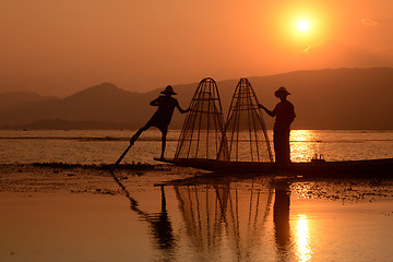 Image showing ASIA MYANMAR INLE LAKE