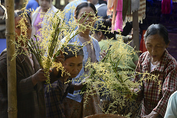 Image showing ASIA MYANMAR NYAUNGSHWE WEAVING FACTORY