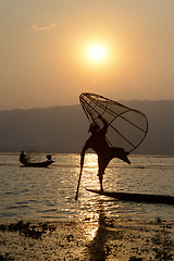 Image showing ASIA MYANMAR INLE LAKE