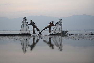 Image showing ASIA MYANMAR INLE LAKE