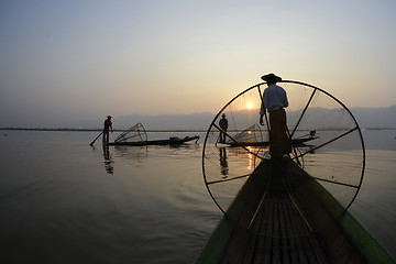 Image showing ASIA MYANMAR INLE LAKE