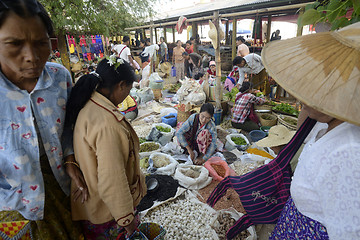 Image showing ASIA MYANMAR NYAUNGSHWE WEAVING FACTORY