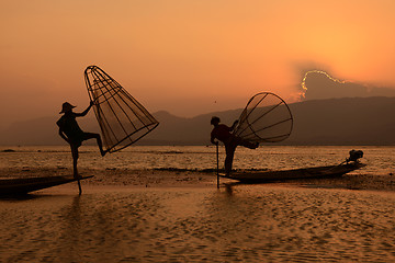 Image showing ASIA MYANMAR INLE LAKE