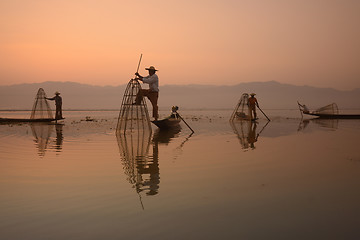 Image showing ASIA MYANMAR INLE LAKE