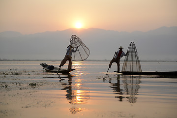 Image showing ASIA MYANMAR INLE LAKE