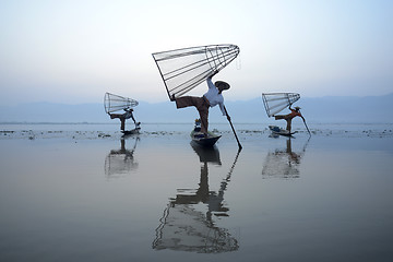 Image showing ASIA MYANMAR INLE LAKE