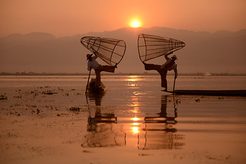 Image showing ASIA MYANMAR INLE LAKE