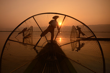 Image showing ASIA MYANMAR INLE LAKE