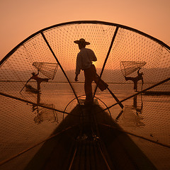 Image showing ASIA MYANMAR INLE LAKE