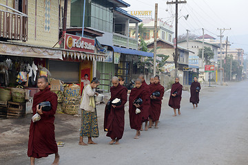 Image showing ASIA MYANMAR NYAUNGSHWE MONK