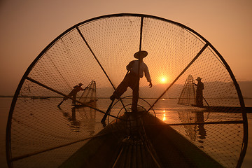 Image showing ASIA MYANMAR INLE LAKE