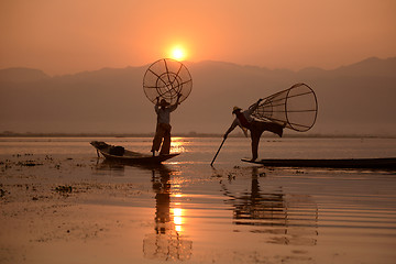 Image showing ASIA MYANMAR INLE LAKE