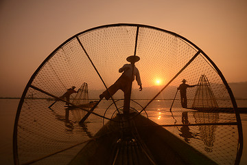 Image showing ASIA MYANMAR INLE LAKE